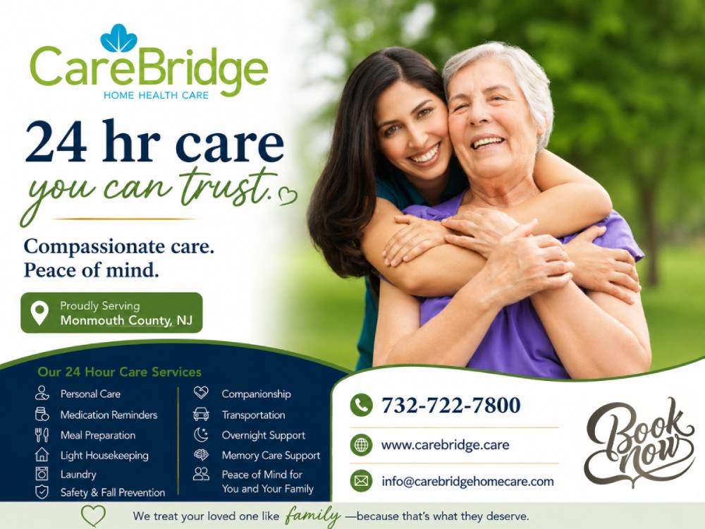 CareBridge Home Care Provides Compassionate 24 Hr Care in Ocean County NJ