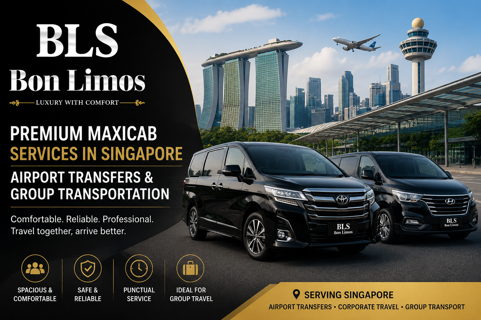 Bon Limos Delivers Seamless Airport Transfers and Maxicab Transportation Throughout Singapore